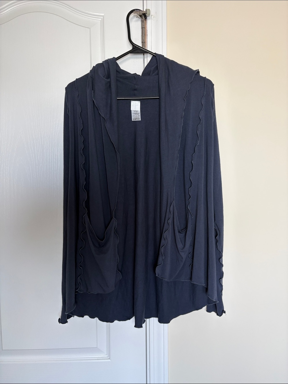 Angelrox Suger Cozy Cardigan OS Gray Rayon Bamboo One Size Knit Stretch